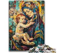 Puzzle 1000 pièces pour Adolescents Jésus Graffiti pour Les 14 Ans et Plus Défi éducatif Activités Amusantes à la Maison, Cadeaux d'anniversaire, Cadeaux de Voyage 26x38cm