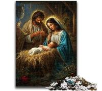 Puzzle 1000 pièces pour Adolescents Jésus, Jeu Stimulant, idéal comme Cadeau pour Toute la Famille 26x38cm