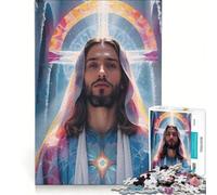 Puzzle 1000 pièces pour Adolescents Jésus Rayonnement Divin Jeux relaxants Défi Difficile Collection d'artistes Beaux-Arts 38x52cm