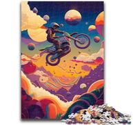 Puzzle 1000 pièces pour Adolescents, Jeu de Motocross, Jeu Stimulant, idéal comme Cadeau pour Toute la Famille, 50x75cm