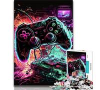 Puzzle 1000 pièces pour Adolescents, Jeu de Puzzle néon pour Adolescents, Jeu de Quiz idéal comme Cadeau pour Toute la Famille (Taille 38x26cm)