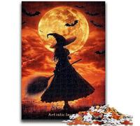 Puzzle 1000 pièces pour Adolescents, Jeu de sorcière animé, Jouet Stimulant, idéal comme Cadeau pour Toute la Famille, 50x75cm