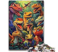 Puzzle 1000 pièces pour Adolescents, Jeu éducatif en Famille, bébé Dinosaure, décoration Murale, Cadeaux d'anniversaire et de Noël Uniques, 26x38cm