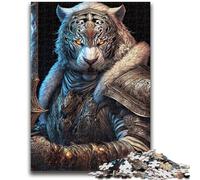 Puzzle 1000 pièces pour Adolescents, Jeu éducatif en Famille, Tigre mécanique, décoration Murale, Cadeaux d'anniversaire et de Noël Uniques, 26x38cm