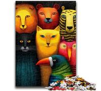 Puzzle 1000 pièces pour Adolescents, Jeu éducatif sur Le Monde Animal, idéal comme Cadeau pour Toute la Famille 14 Ans et Plus, 50x75cm