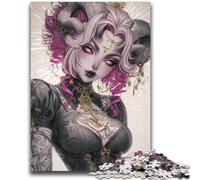 Puzzle 1000 pièces pour Adolescents, Jeu Familial animé, démon, Anti-Stress, défi Difficile, Cadeaux du Père Noël Secret, 26x38cm