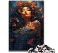 Puzzle 1000 pièces pour Adolescents, Jeu Familial, Belle Femme, Anti-Stress, défi Difficile, Cadeaux du Père Noël Secret, 26x38cm