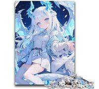 Puzzle 1000 pièces pour Adolescents, Jeu Stimulant, animé, Dragon Girl, idéal comme Cadeau pour Toute la Famille, 26x38cm