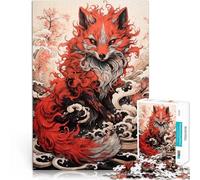 Puzzle 1000 pièces pour Adolescents Jeune Renard Roux Réduction du Stress intéressante Renforcer l'amour Entre Les Couples 38x26cm
