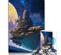 Puzzle 1000 pièces pour Adolescents,Jeux de Bataille navale Spatiale pour Adolescents,activités familiales stimulantes,Jouets à Faire soi-même pour décoration Murale de la Maison,Cadeaux 75x50cm
