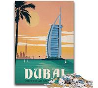 Puzzle 1000 pièces pour Adolescents, Jeux éducatifs de Dubaï, décoration Murale, Cadeaux d'anniversaire et de Noël Uniques (Taille 50x70cm)