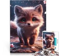 Puzzle 1000 pièces pour Adolescents Joie du Renard bienheureux Jeu Familial Anti-Stress Défi Difficile Jeu de défi Unique 75x50cm