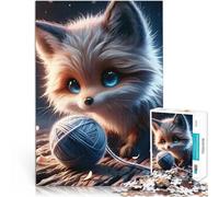 Puzzle 1000 pièces pour Adolescents Joie du Renard bienheureux Jouets de Divertissement Familial décoration Murale 52x38cm