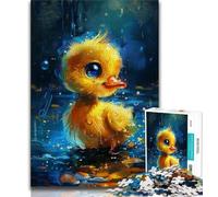 Puzzle 1000 pièces pour Adolescents, Joli Petit Canard Jaune, Puzzle 1000 pièces, Jouet éducatif et décompressant, Cadeau d'anniversaire (Taille 75x50cm)