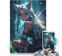 Puzzle 1000 pièces pour Adolescents Jolie Fille amérindienne Jeu Familial Anti-Stress Défi Difficile Une œuvre d'art 52x38cm