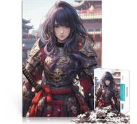 Puzzle 1000 pièces pour Adolescents Jolie Fille Ninja samouraï Jouets Jeux éducatifs Soulagement du Stress Décoration Parfaite 75x50cm