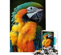 Puzzle 1000 pièces pour Adolescents Jolis perroquets Stimule Le Cerveau Une œuvre d'art Jeu Amusant Convient aux 14 Ans et Plus (38x26cm)