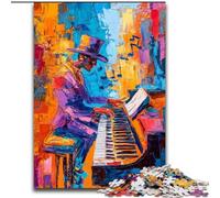Puzzle 1000 pièces pour Adolescents Jouant du Piano, Peinture à l'huile, pour 14 Ans et Plus, pour s'amuser en Famille et Jouer Le Soir, Collection d'artistes, Beaux-Arts (Taille 50x75cm)