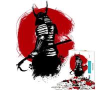 Puzzle 1000 pièces pour Adolescents Jouet de samouraï Japonais Vintage Jeu éducatif et Relaxant pour Toute la Famille pour Un Père Noël Secret (Taille 50x75cm)