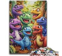 Puzzle 1000 pièces pour Adolescents, Jouet Dinosaure, Jeu intellectuel pour la décoration de la Maison, à partir de 14 Ans, 50x75cm