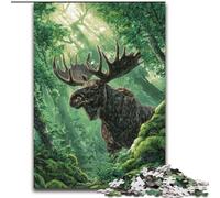 Puzzle 1000 pièces pour Adolescents Jungle Moose, pour Les 14 Ans et Plus Un Jeu Stimulant à Offrir à Toute la Famille et aux Amis (Taille 50x75cm)