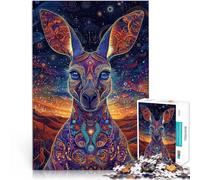 Puzzle 1000 pièces pour Adolescents Kangourou coloré Jeux éducatifs Décoration d'intérieur Collection d'artistes, Beaux-Arts 38x52cm