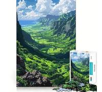 Puzzle 1000 pièces pour Adolescents Kauai Hawaii Pixel Art,découpe précise,Jeu de logique Amusant et Silencieux,décoration de Noël,Cadeau (38x26cm)