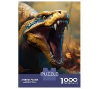 Puzzle 1000 Pièces pour Adolescents King Cobra Puzzle pour Adultes Jeu Manuel Difficile Excellent Cadeau Anti-Stress 52x38cm/1000pcs