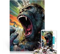 Puzzle 1000 pièces pour Adolescents King Kong Jouets éducatifs et d'apprentissage Jeux familiaux Cadeau Amusant 52x38cm