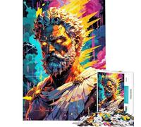 Puzzle 1000 pièces pour Adolescents La colère du Dieu du Tonnerre ; Zeus Roi de l'Olympe ; Puzzle pour Adultes Analyse et logique du Jeu pour Les passionnés de Jeux vidéo (50x75cm)