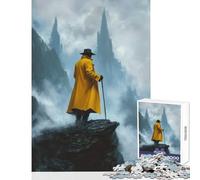 Puzzle 1000 pièces pour Adolescents La Falaise de l'Apocalypse Décoration intérieure Jouet Cadeau d'anniversaire Jeu Familial Détente et Stimulation intellectuelle Dimensions 38x26cm