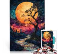 Puzzle 1000 pièces pour Adolescents La forêt Sombre Séjour Anti-Stress pour Tuer Le Temps Renforcer l'amour Entre Les Couples 50x70cm