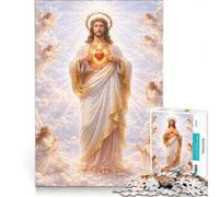 Puzzle 1000 pièces pour Adolescents La Gloire du Sacré-Cœur Jeux relaxants Course de Vitesse Manuelle pour Un Anniversaire ou Noël 50x75cm