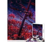 Puzzle 1000 pièces pour Adolescents La Lame Pourpre, Un Jeu éducatif idéal pour Offrir et s'amuser, Qui renforce Les Liens d'amour Entre Les Couples (Dimensions 38x52cm)