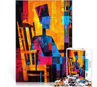 Puzzle 1000 pièces pour Adolescents La mère de Whistler réimaginée - 7 Expressionnisme Abstrait géométrique Jeux éducatifs décoration Murale 52x38cm