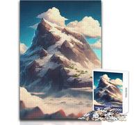 Puzzle 1000 pièces pour Adolescents La Montagne Magique - Un Jeu d'intérieur apaisant et Relaxant avec découpe de précision - Dimensions:50x75cm