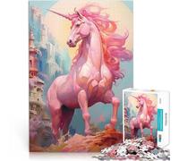 Puzzle 1000 pièces pour Adolescents La première Licorne pour Le Jeu éducatif Challenge Toy Cadeau pour Les Anniversaires 75x50cm