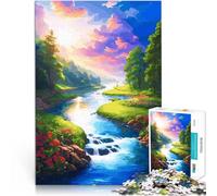 Puzzle 1000 pièces pour Adolescents La rivière du Paradis est Magnifique défi éducatif Jeu éducatif pour Anniversaire, Noël 38x26cm