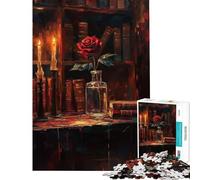 Puzzle 1000 pièces pour Adolescents La Rose Éternelle Défi Éducatif Décoration Murale Jeux Relaxants pour Les 14 Ans et Plus (50x75cm)