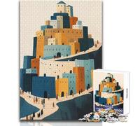 Puzzle 1000 pièces pour Adolescents : La Tour de Babel Jeu au Design Magnifique, pour Un Anniversaire Dimensions : 50x75cm