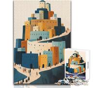 Puzzle 1000 pièces pour Adolescents : La Tour de Babel Jeu au Design soigné pour améliorer la mémoire Cadeau d'anniversaire Dimensions : 38x26cm