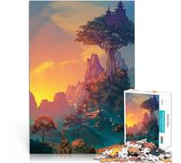 Puzzle 1000 pièces pour Adolescents La Vallée Jouets éducatifs et d'apprentissage Jeux familiaux Œuvre d'art 52x38cm