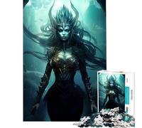 Puzzle 1000 pièces pour Adolescents La Vierge des Abysses Jeu éducatif et intellectuel Cadeau d'anniversaire Apprentissage et Stimulation intellectuelle (Dimensions 75x50cm)