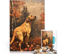 Puzzle 1000 pièces pour Adolescents Labrador Retriever Vintage Défi Difficile pour soulager Le Stress Décoration Parfaite 75x50cm