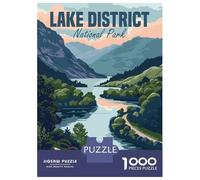 Puzzle 1000 Pièces pour Adolescents Lake District Puzzles pour Adultes, Jeu De Réflexion, Assemblage De Motifs, Cadeaux d'anniversaire Et Cadeaux Uniques 70x50cm/1000pcs