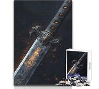 Puzzle 1000 pièces pour Adolescents « Lame du Roi Infernal » - Un Jeu de précision et de détente idéal pour se détendre Dimensions:38x52cm