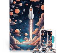 Puzzle 1000 pièces pour Adolescents Lancement de fusée Fantasy 3 Jouet éducatif d'apprentissage Bon Cadeau 38x26cm