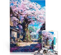 Puzzle 1000 pièces pour Adolescents L'ancien Arbre Sakura Réduction du Stress intéressante Améliorer la mémoire 52x38cm