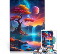 Puzzle 1000 pièces pour Adolescents L'automne sur Une planète lointaine Impossible avec des pièces de Formes aléatoires entièrement imbriquées 38x26cm
