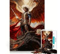 Puzzle 1000 pièces pour adolescents Le Briseur de chaînes,le Lieur de démons,l'Archange MichelJeu de qualité supérieure,amusant et stimulant,facile à jouer et idéal pour une décoration de Noël 38x26cm